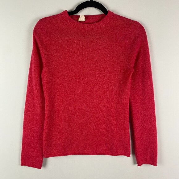 J. Crew Sweaters - J. Crew 100% Cashmere Sweater Medium Pink Pullover Long Sleeve Knit